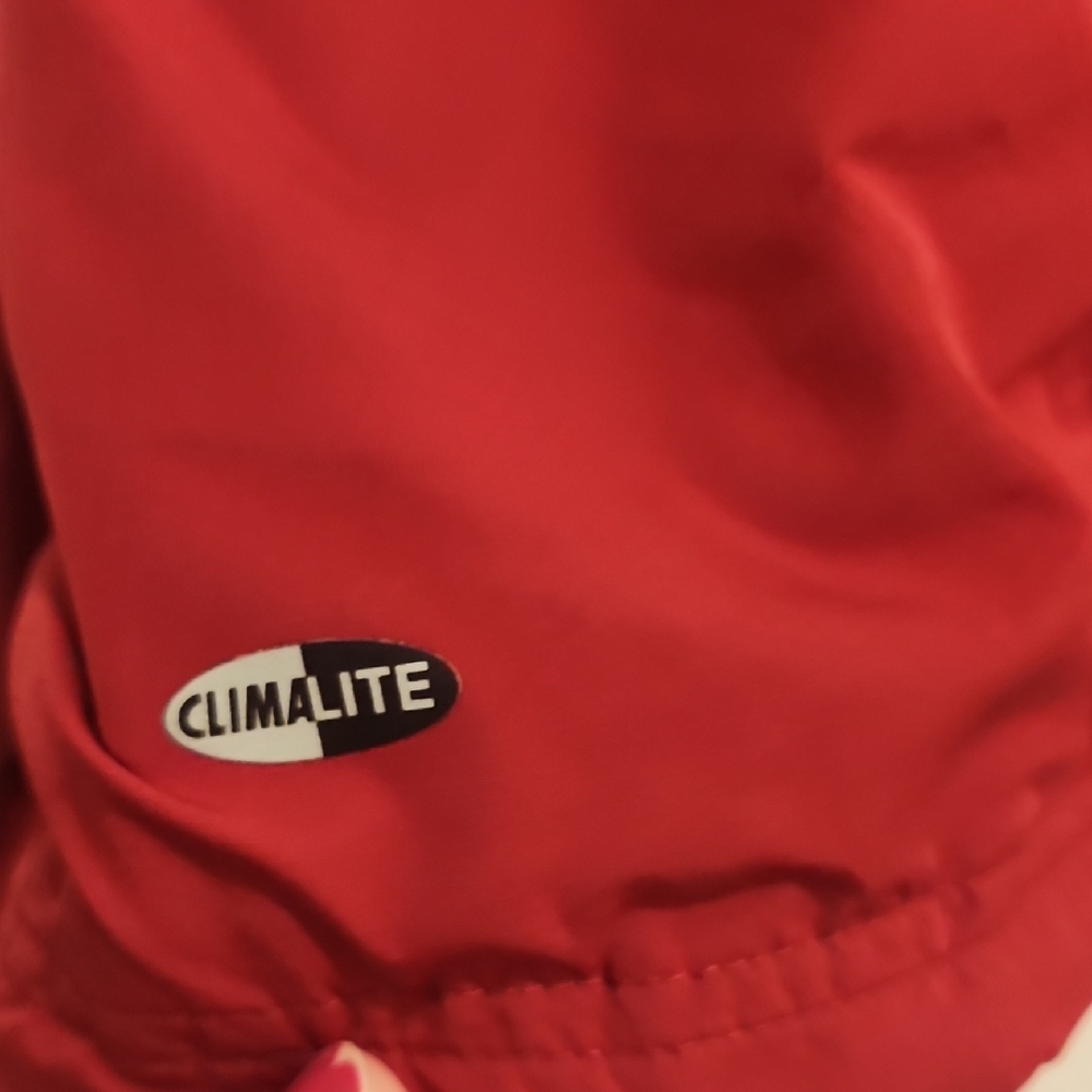 Adidas INDIANA HOOSIERS  Red Varsity Jacket with White Accents - Picture 7 of 8